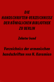 Die Handschriften-verzeichnisse der Königlichen Bibliothek zu Berlin. Zehnter band